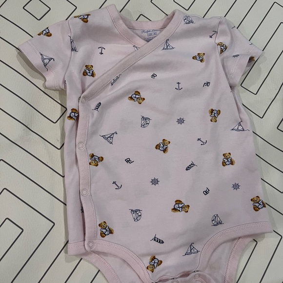 Ralph Lauren Pink Teddy Bear Onesie - Picture 3 of 6